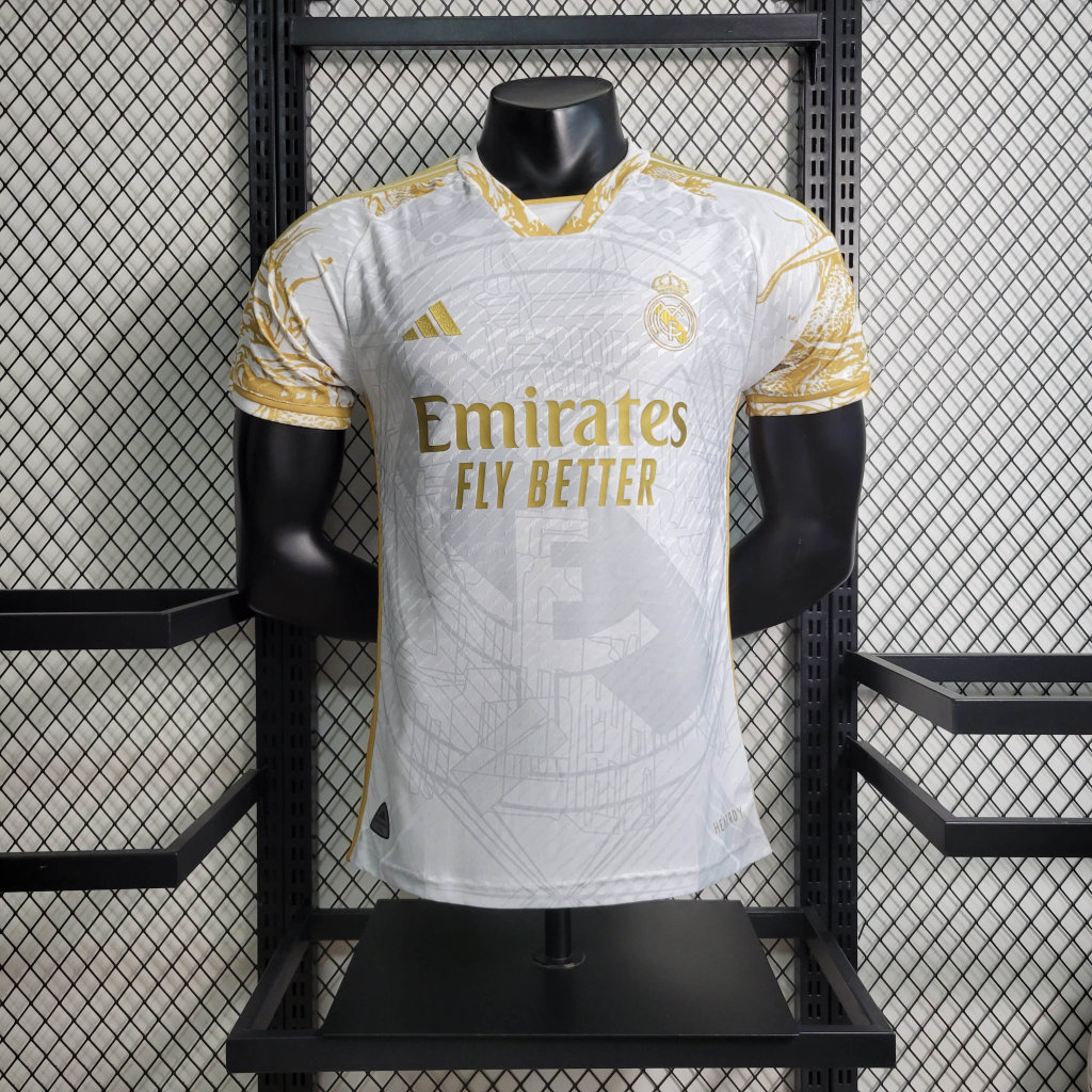 Real Madrid 23-24 Gold Special Edition Jersey - Player Version